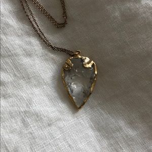 Kei Jewelry arrowhead stone necklace